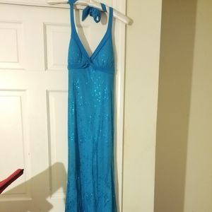 Blue prom dress